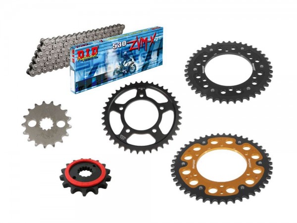 DID Kettensatz passend für Kawasaki ZX-14R / ZZR1400 (Bj.06-12) DID530ZVM-X2 Kette