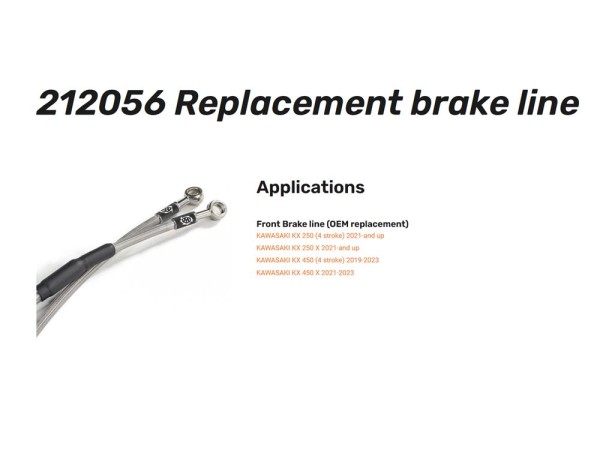 Stahlflex-Bremsleitung für Moto-Master Radial-Bremszylinder vorne - 212056