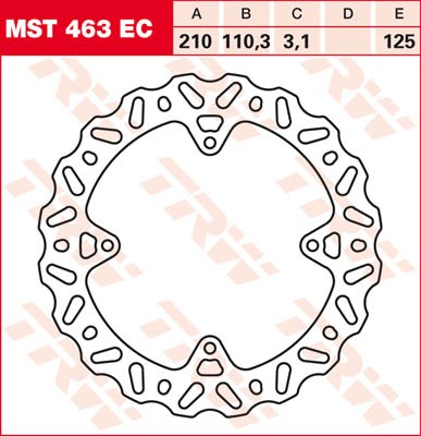 TRW Lucas Bremsscheibe MST 463 EC / MST463EC