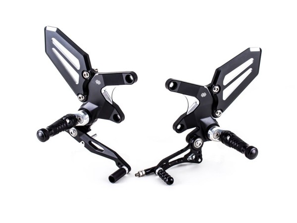 Gilles Fussrastenanlage RCT10GT-K02 schwarz passend für Kawasaki Z900 RS / Cafe Racer (Bj.18-) mit A