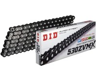Kette DID Motorrad DID530ZVMX BK&BK glossy black offen mit Nietschloss 114 Glieder Kette DID Motorrad DID530ZVMX BK&BK glossy black offen mit Nietschloss 114 Glieder