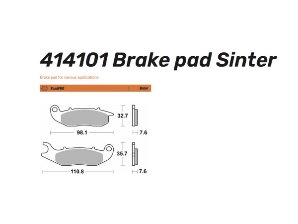 Moto-Master Bremsbelag Sinter vorn - 414101