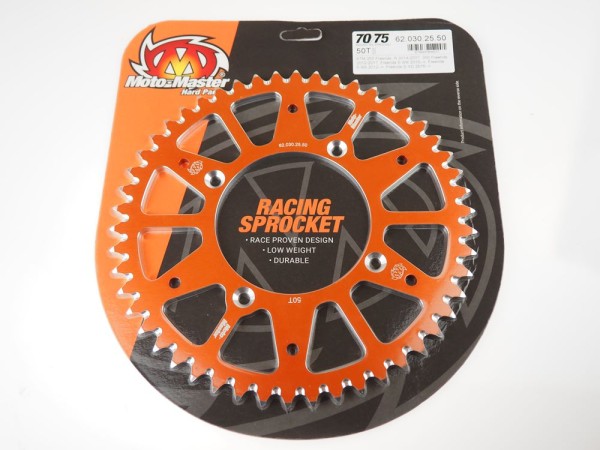 Kettenrad Alu passend für KTM Freeride 250 / 350 orange schwarz 45 bis 52 Zähne (520) Moto Master