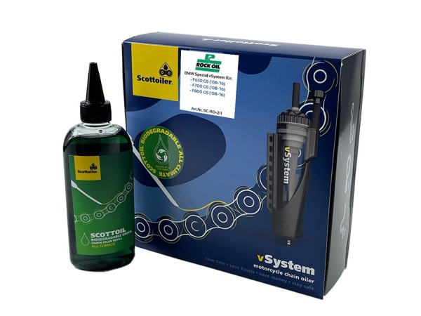 Scottoiler vSystem Kettenöler passend für BMW F650 700 850 GS Bj.08-16) Special Kit