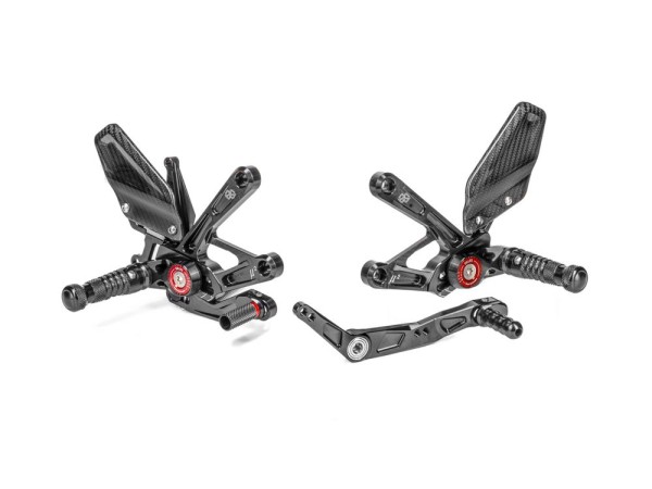 Gilles Fussrastenanlage passend für Yamaha YZF-R1 / M RN32 RN49 RN65 (Bj.14-) mit ABE - MUE2-Y01