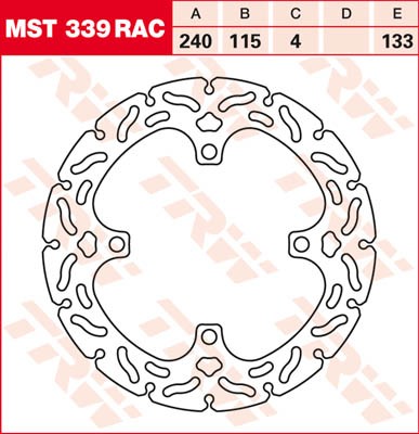TRW Lucas Racing Bremsscheibe MST 339 RAC / MST339RAC