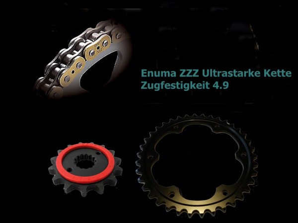 Enuma Kettensatz passend für KTM Super Duke 1290 R ABS (Bj.14-) Enuma 525ZZZ ultrastarke Enuma Kette