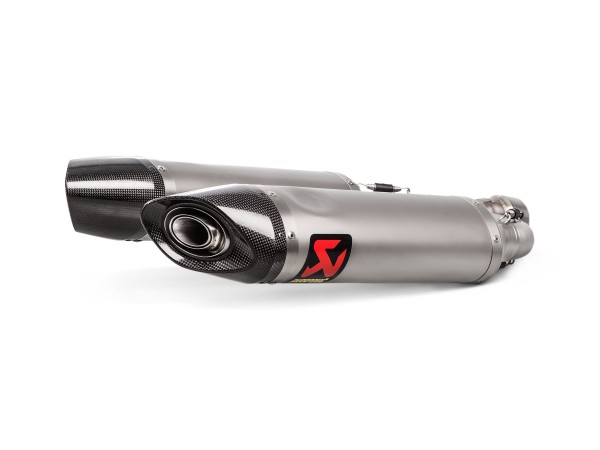 Akrapovic Slip On Schalldämpfer Titan passend für Aprilia SHIVER 900; Baujahre: 2017-2020