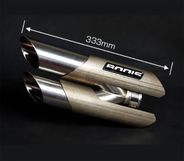 Bodis Duobolico Auspuff Endschalldämpfer passend für BMW S 1000 RR, Baujahre: 2009-2014