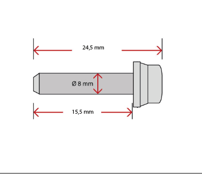 TRW Lucas Bremsscheibenschrauben-Satz vorn MSS126-3 (M8 x 1,25 x 15,5 x 24,50 mm) passend für Honda