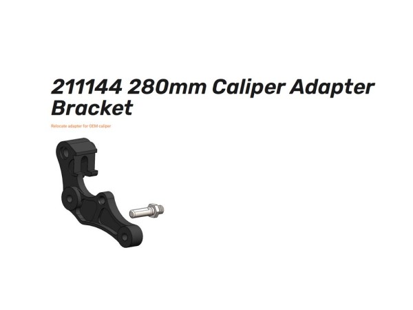 Supermoto Adapter-Straße 280mm - 211144 Caliper Adapter passend für Fantic / Yamaha