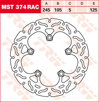 TRW Lucas Racing Bremsscheibe MST 374 RAC / MST374RAC