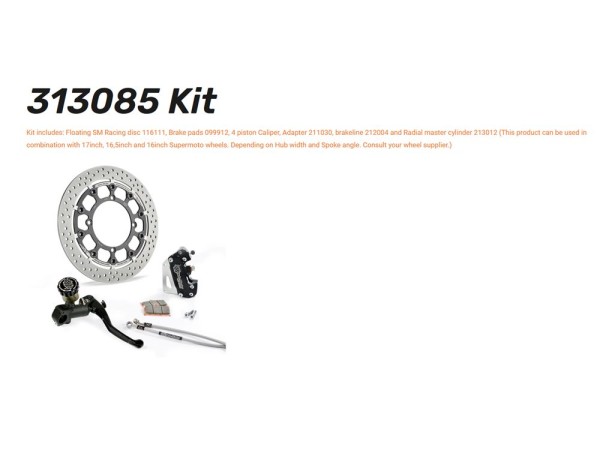 Moto-Master Supermoto Racing Kit Halo T-Floating 320 5.5 passend für Kawasaki KX - 313085 313085R