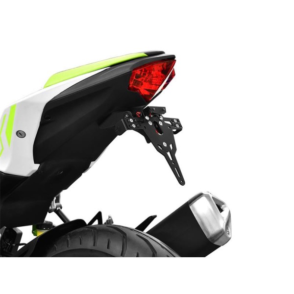 ZIEGER Pro Kennzeichenhalter passend für Kawasaki Z125 / Ninja 125; Baujahre: 2019-2022