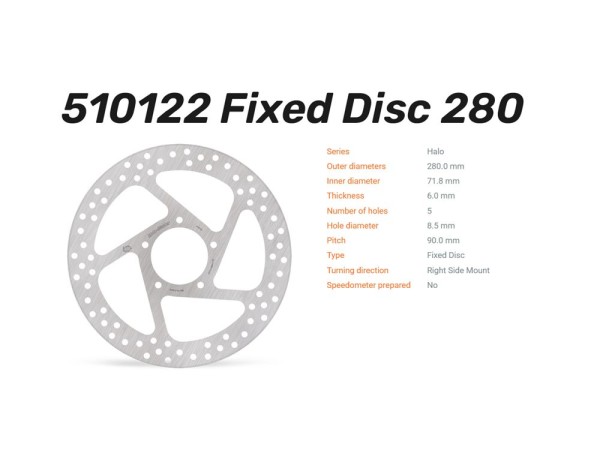 Moto-Master Bremsscheibe Halo hinten passend für Ducati Multistrada V4 / S - 510122