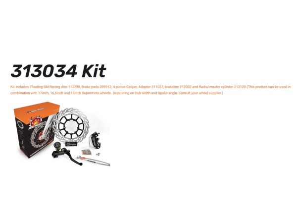 Moto-Master Supermoto Umbau 320 passend für KTM / Gas Gas / Husqvarna - 313034 313033