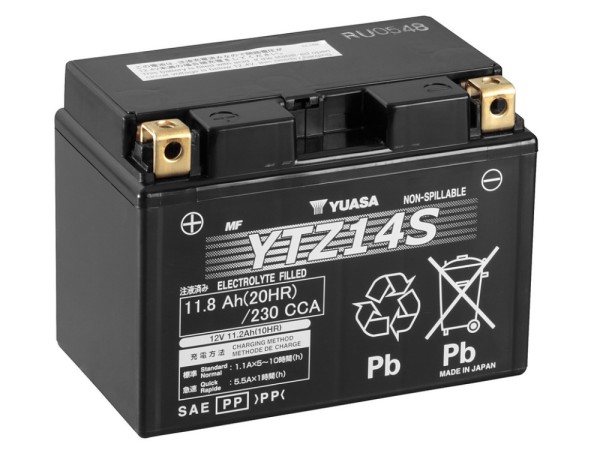 Batterie YUASA YTZ14S GEL wartungsfrei