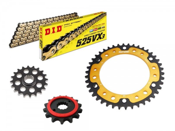 DID Kettensatz Stealth passend für BMW F 800 R (09-14) DID525VX3 Kette
