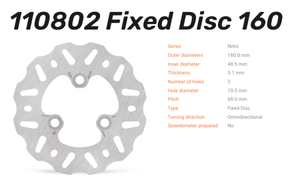 Moto-Master Bremsscheibe Nitro vorne passend für Suzuki - 110802