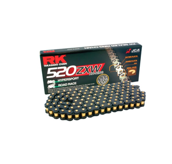 RK Kettensatz passend für Royal Enfield Super Meteor 650 (Bj.23-) RK 520ZXW Kette High End