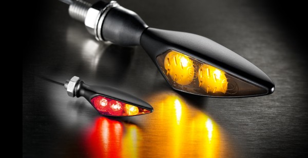 Kellermann Blinker mit Rück- und Bremslicht Rhombus S DF Dark hinten 169.100 169.150
