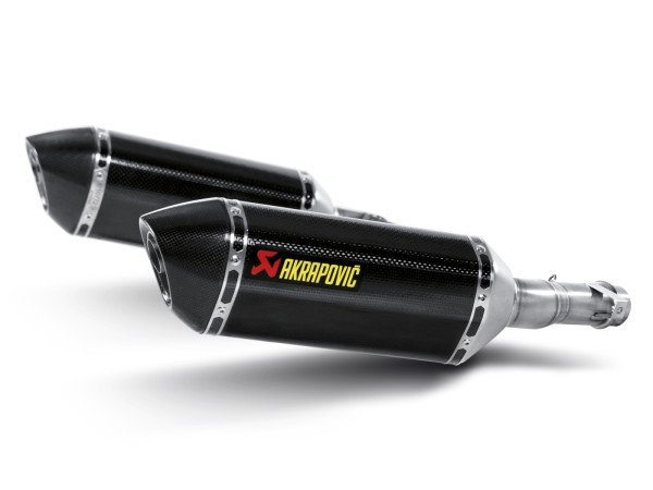 Akrapovic Slip On Doppel-Schalldämpfer Carbon passend für Kawasaki Z1000 / Z1000SX / Ninja 1000; Bj:
