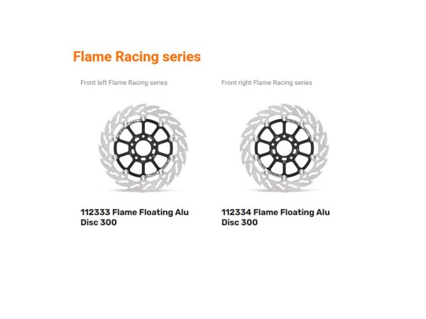 Moto-Master Bremsscheibe Floating Flame Racing vorn passend für KTM Duke 790 890 - 112334 112333