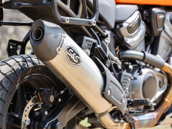 Endschalldämpfer Racing S&S black - passend für Harley Davidson Pan America 1250