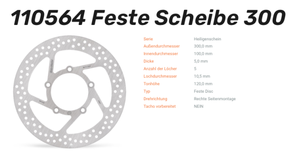 Moto-Master Bremsscheibe Halo-Serie passend für Suzuki - 110564