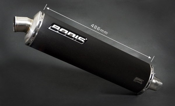 Bodis OVAL 1 Endschalldämpfer passend für Suzuki Bandit GSF 650; Baujahre: 2007-2008