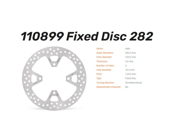 Moto-Master Bremsscheibe hinten Halo passend für Triumph Tiger 1200 - 110899