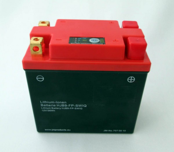 Batterie Lithium Ionen HJB9-FP ersetzt 12N7D-3B, 12N9-3A, 12N9-3B | Preis incl. Batteriepfand