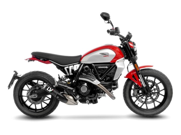 LeoVince Schalldämpfer LV 10 Carbon Fiber Slip-On Auspuff passend für Ducati Scrambler 800 Bj.23-25