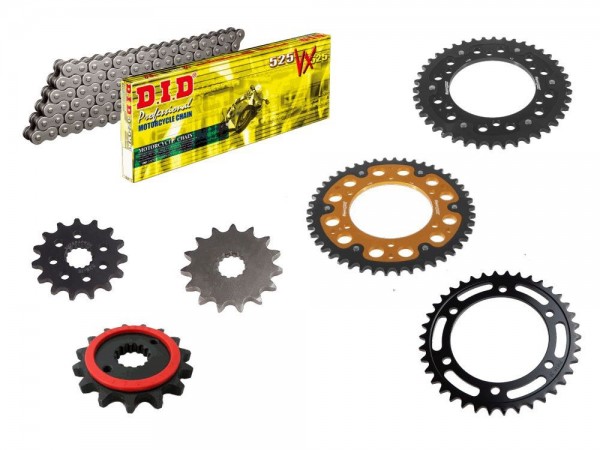 DID Kettensatz passend für Suzuki GSX-R750 (Bj.98-99) DID525VX3 Kette