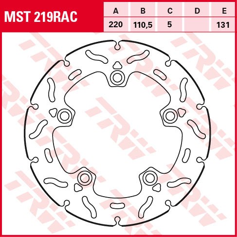 TRW Lucas Bremsscheibe MST219RAC hinten Suzuki GSX-R 1000 (Bj.17-)