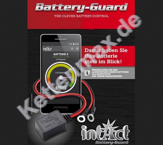 Battery Guard - Intact Batterieüberwachung für 6,12 und 24V Batterien über Smartphone