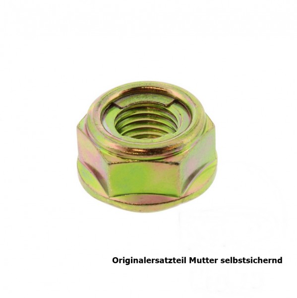 Mutter Kettenrad M10x1.25 blau rot schwarz titan Alu