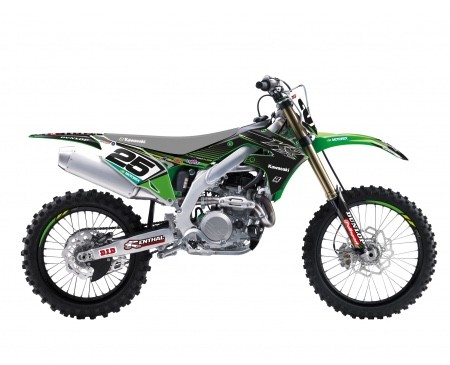 Aufkleber Satz BlackBird Racing Replica 2018 passend für Kawasaki KX 450 F, Baujahr: 2019