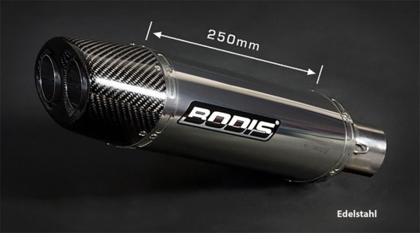 Bodis Q1 Endschalldämpfer passend für Honda CBR 600 RR (PC40), Baujahre: 2007-2012