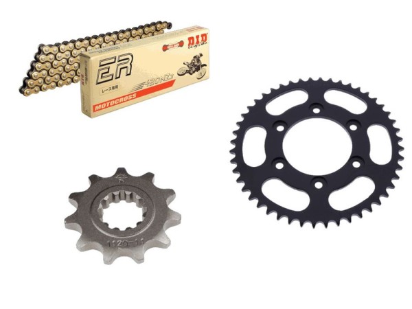 DID Kettensatz passend für Rieju 50 MRT Supermotard / Pro (Bj.06-22) DID 420