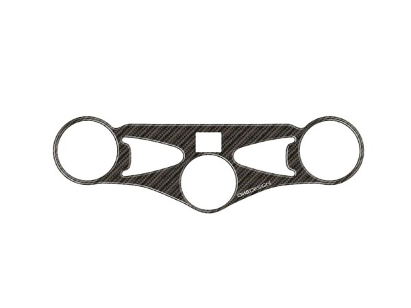 Gabelbrückenaufkleber Carbon passend für Honda CBR 1000 RR Fireblade, Baujahre: 2008-2016