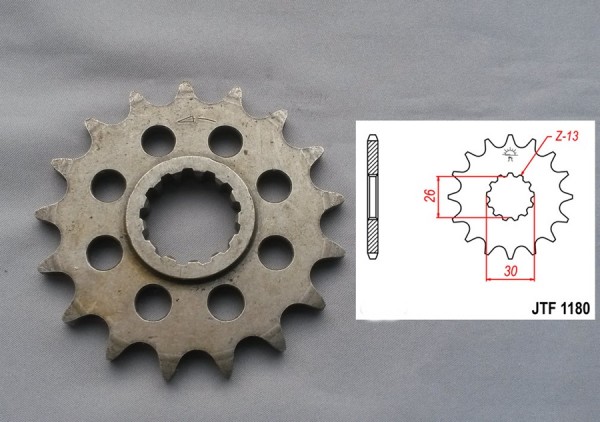 Kettenritzel Ritzel passend für Triumph 16 17 18 19 20 Zähne Umbau (520)