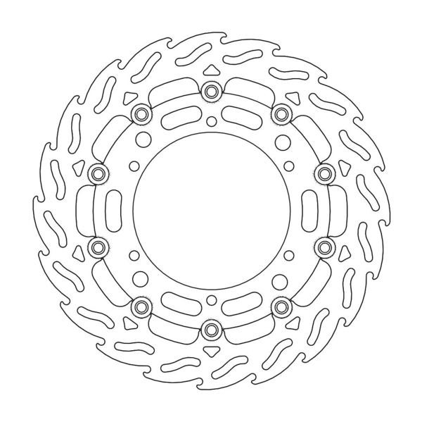 Moto-Master Bremsscheibe Flame vorn passend für Gas Gas 80 MC 80 Bj. 1995-2002