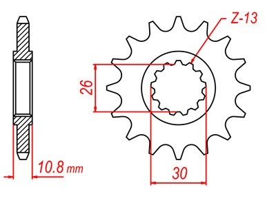 Kettenritzel 14 15 16 17 18 Zähne (530) Standard / Supersport