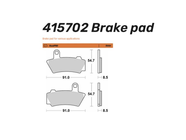 Moto-Master Bremsbelag Sinter Pro Road hinten passend für BMW R18 - 415702