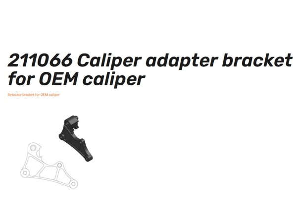 Moto-Master Bremssattel Adapter Straße 320 mm Caliper adapter für OEM Bremszange 211066