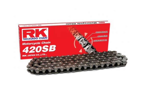Motorradkette RK 420 SB Preis/Glied Wunschlänge offen mit Clipschloss