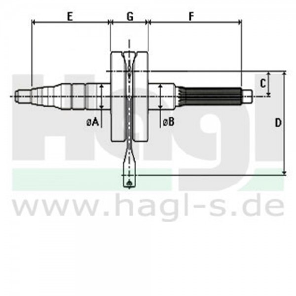 Kurbelwelle Hercules Prima 4S 5S