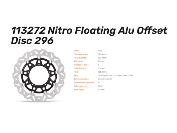 Moto-Master Bremsscheibe vorn Nitro Floating passend für Honda X-ADV 750 - 113272