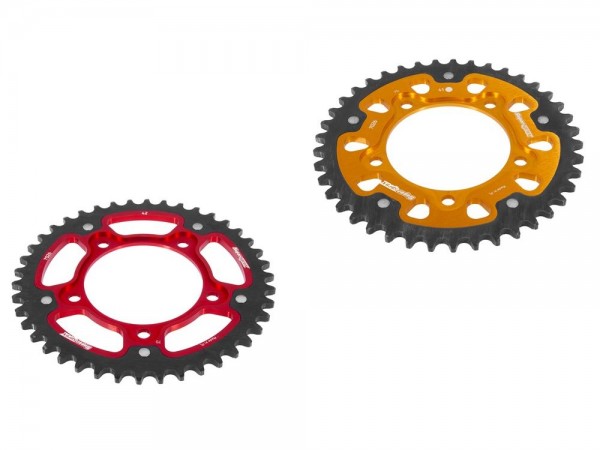 Kettenrad Stealth 40 41 42 43 44 Zähne - (525) rot gold passend für Aprilia RSV4 RR RK RST-7026